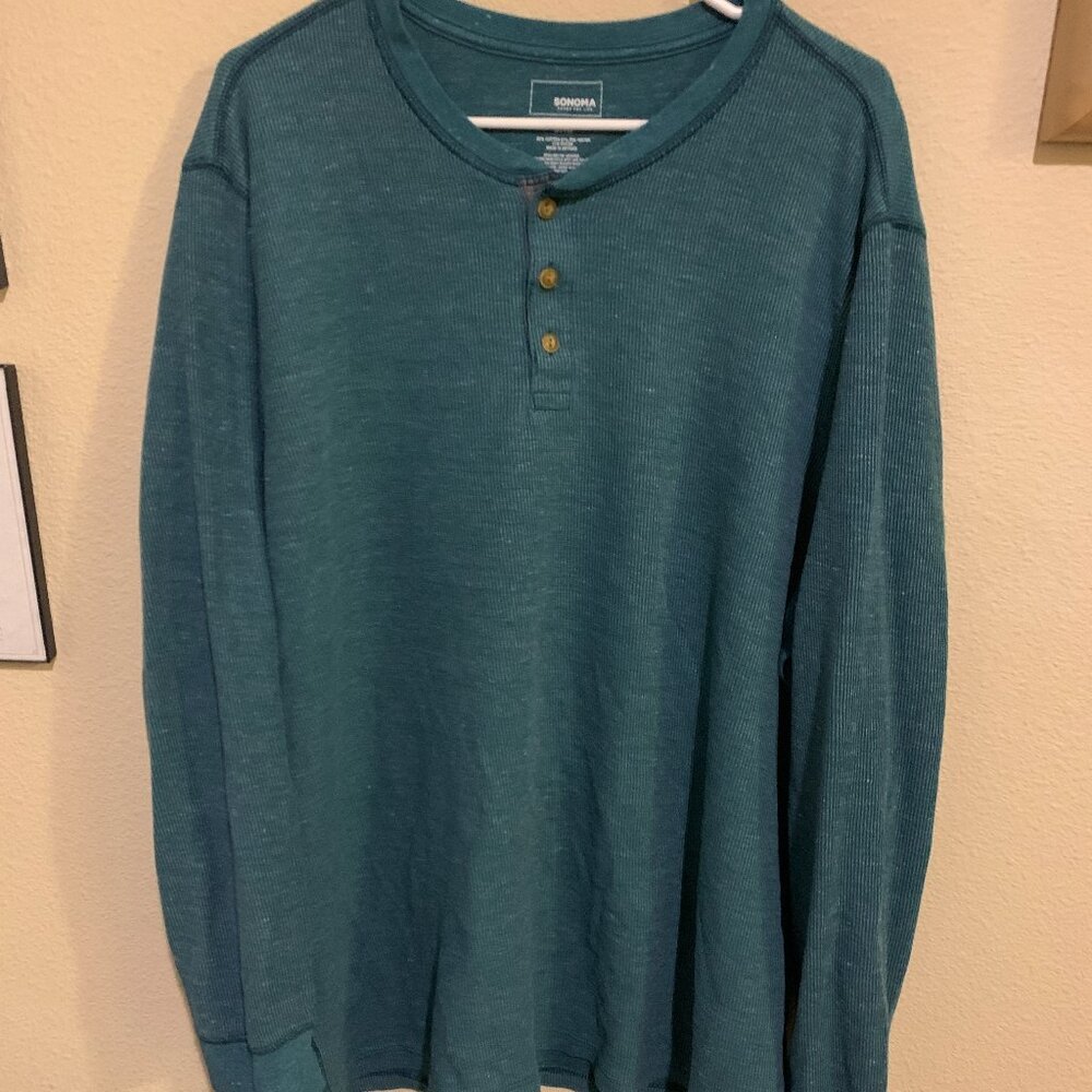 Sonoma Goods for Life Mens Big & Tall Long Sleeve Henley